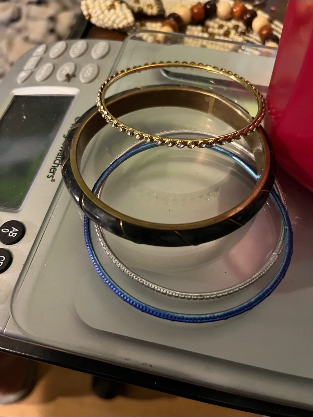 Gold, Black and Blue Women’s Bangle Bracelet Set 4 pieces 1769